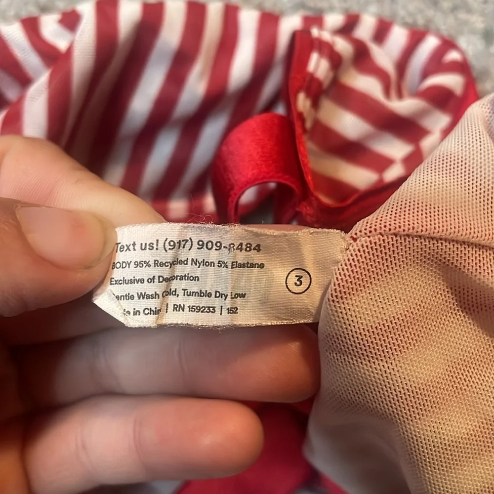 Parade Woman’s Red & White Stripe Bra Plus Size 3 - Picture 3 of 4
